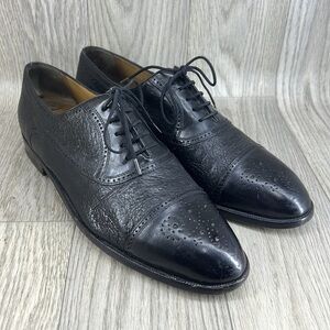 Moreschi Black Leather Oxford